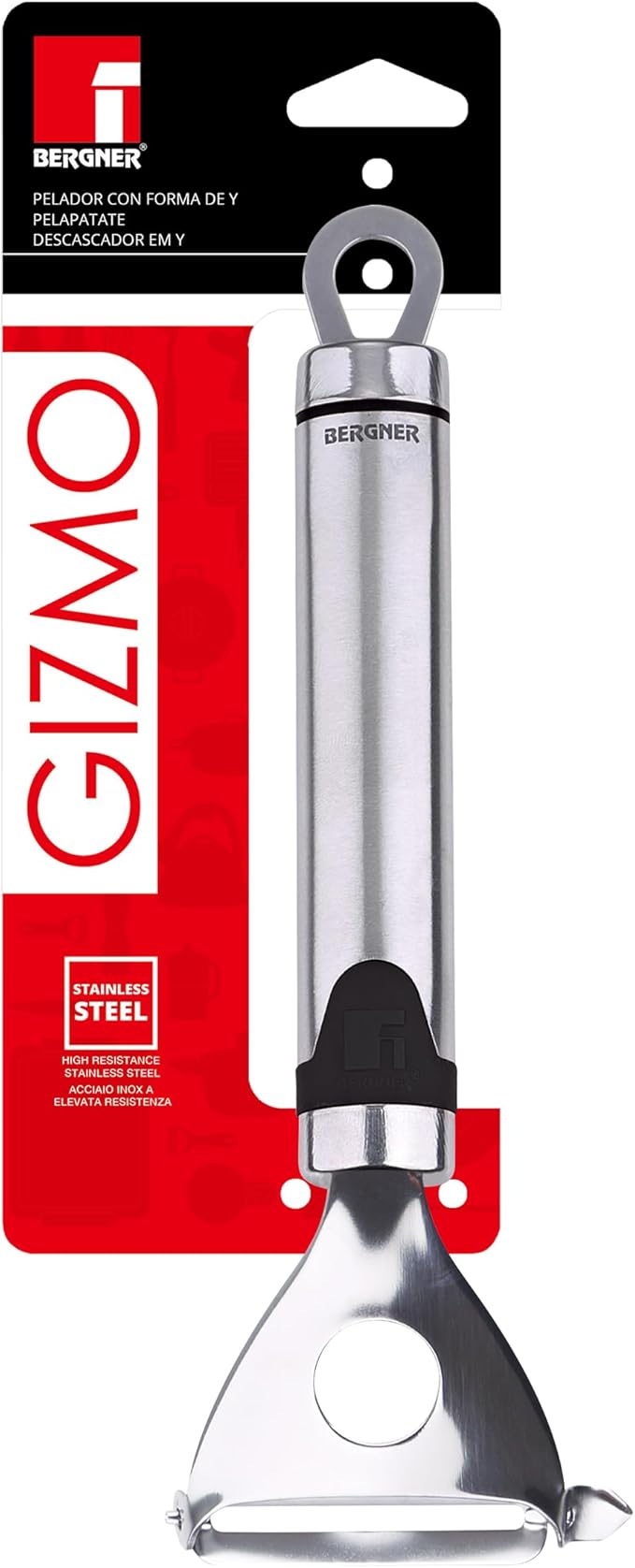 Bergner Gizmo Stainless Steel Y-Shape Peeler 18cm